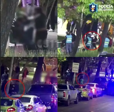 Una pelea en plena vía pública fue detectada por las cámaras y terminó con tres demorados