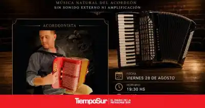 El acordeón une a la Patagonia y Chile: llega a Pico Truncado un encuentro musical imperdible