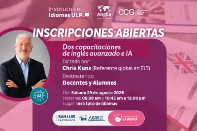 Llega a San Luis un experto británico para enseñar inglés con IA: cupos limitados