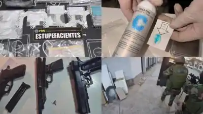 Denuncia anónima desató dos allanamientos en Roca: secuestraron drogas, armas y un detalle inesperado