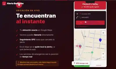 Un vecino de Bariloche creó una app que revoluciona la seguridad: qué es el botón de pánico que ya se expande