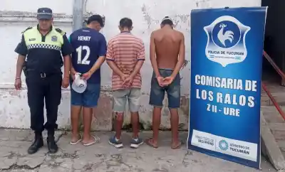 Disturbios en Los Ralos: Tres jóvenes demorados tras generar caos en un barrio