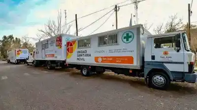 Salud acerca sus unidades móviles a Pocito: cinco días de atención y estudios sin salir del departamento