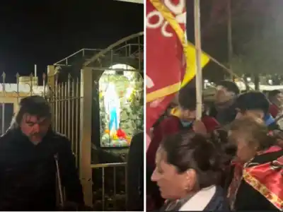 Con la bendición de Pepe Di Paola, los fieles de San Gil ya están en marcha hacia Sacha Pozo