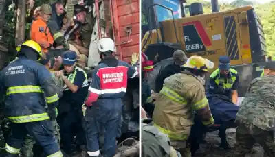 Rescate extremo en la Ruta 307: así salvaron a un camionero tras una caída al vacío de más de ocho horas