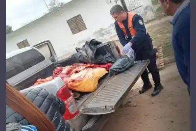 Cargado de carne y con $704.000 en efectivo: el insólito cargamento que terminó con un termense detenido