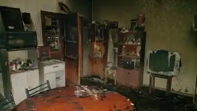 Incendio devastador en Angaco: dos personas internadas en grave estado