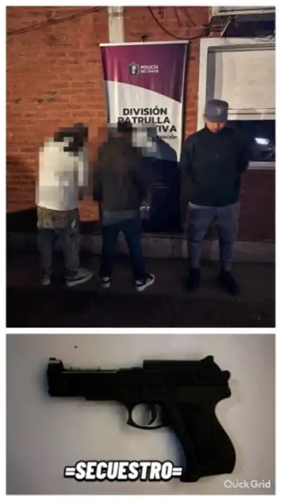 Menores de 12 y 16 años causaron desorden con una réplica de arma: la policía intervino