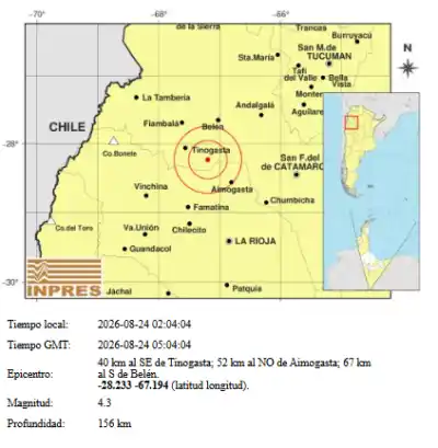 Un fuerte temblor sacudió Catamarca y se sintió en varias localidades