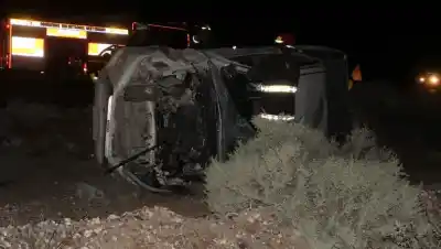 Chocaron dos camionetas en la Ruta 51 y uno de los conductores quedó atrapado: así fue el rescate