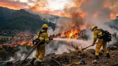 Villa de Merlo se prepara para el congreso internacional que reúne a expertos en incendios de interfase