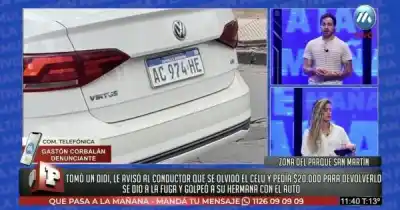 Le pidieron $20.000 por devolverle el celular olvidado en un DiDi y el chofer huyó