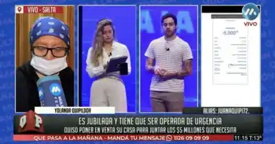 La desesperada decisión de una jubilada salteña que conmovió a todos en pleno programa en vivo