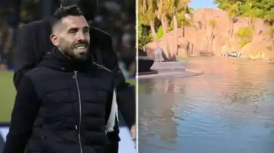 La mansión de Tévez en Argentina: el increíble lago artificial y los tesoros futbolísticos que dejó boquiabiertos a sus excompañeros del United