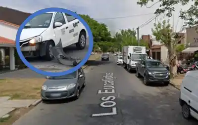 Un remis chocó en Grand Bourg y el tránsito se volvió un caos en la zona oeste