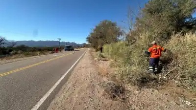 Incendio en la Ruta 38: así evitaron que las llamas arrasaran con todo