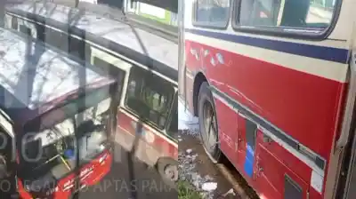 Robó un colectivo con pasajeros en Merlo, chocó contra otro y lo detuvieron: su insólita excusa