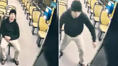 El momento exacto en que un pasajero atacó al chofer de la Línea 3 y lo dejó herido