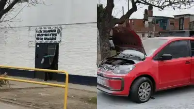 Quemaron el auto de una docente y dejaron una nota para un preso: el insólito episodio que paralizó una escuela