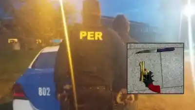 Amenazó a conductores con un cuchillo y una pistola de juguete en Paraná: qué pasó después