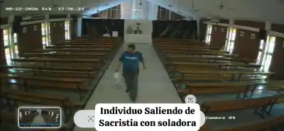 El insólito robo en una parroquia de Sáenz Peña que terminó con un detenido gracias a las cámaras