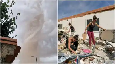 Un tornado arrasó un pueblo francés en dos minutos: 39 heridos y testimonios desgarradores