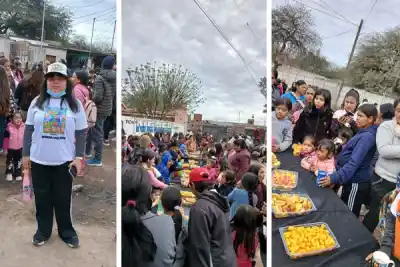 A los 17 años, superó una dura internación y volvió a cumplir su promesa con los chicos de Villa Suaya