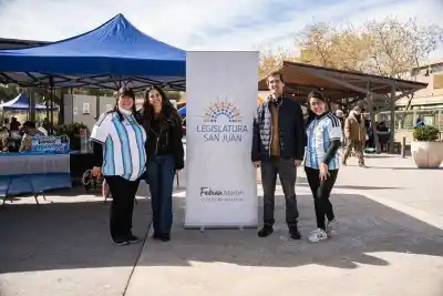 La Legislatura sorprendió en la Feria Agroproductiva con juegos reciclados y una propuesta que conquistó a los chicos