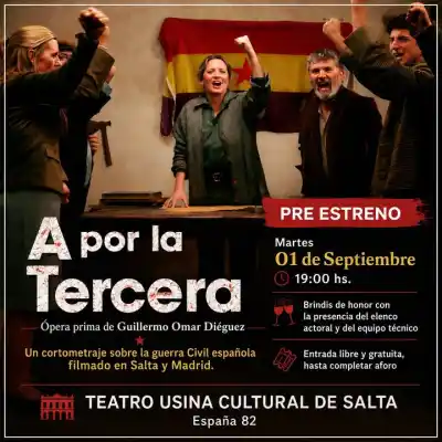 El corto que transformó Salta en Madrid: se viene el preestreno de 'A Por La Tercera'
