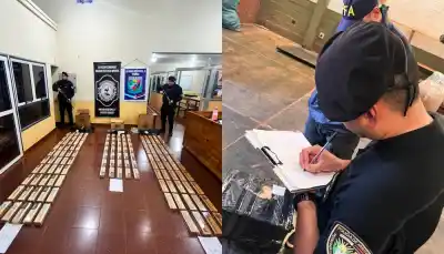 Tres bultos sospechosos en Wanda escondían un cargamento millonario de cigarrillos