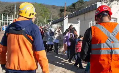 Simulacro de sismo en escuela jujeña: así se preparan ante una emergencia
