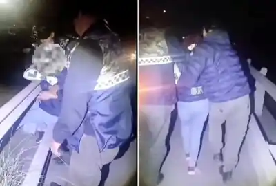 Desesperante momento en el Acceso Norte: lograron evitar una tragedia en un puente