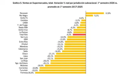El golpe silencioso al consumo: Misiones entre las provincias con mayor derrumbe en supermercados