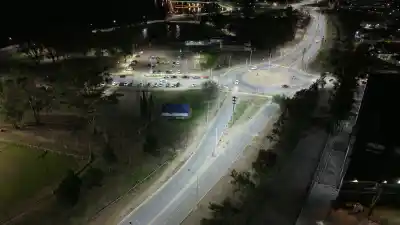 El corredor Juana Azurduy ya brilla: 125 luces LED que transforman Santa Rosa