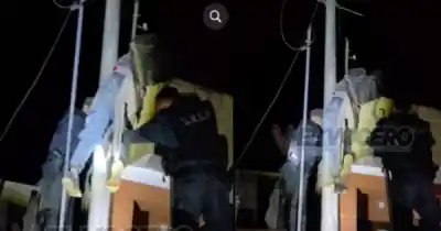 Quedó atrapado entre un poste y un techo: el insólito robo que terminó en detención en Salta
