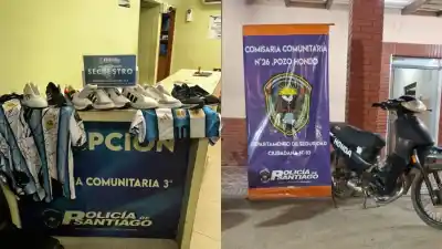 Operativos en Santiago: Lo que encontraron en una casa y en una moto que circulaba de manera sospechosa