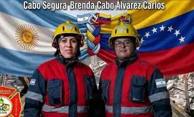 Partieron a Venezuela: los bomberos de Trelew que se suman al rescate tras el terremoto