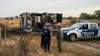 Dos trabajadores rurales aparecieron calcinados en Santa Fe: la Justicia no descarta un tercero en discordia