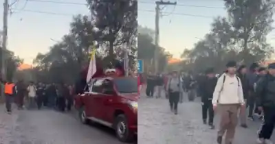 Estudiantes de Campo Quijano caminan hacia la Catedral: ¿qué los impulsa?