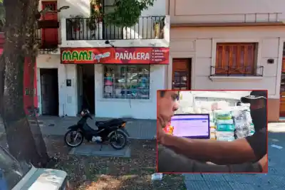 Asaltaron una pañalera en Paraná con un cuchillo y se llevaron $350.000: el video que todo captó