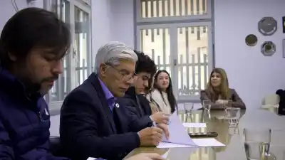 Firmaron acuerdos para que estudiantes de la ENET N° 1 hagan prácticas en una cantera