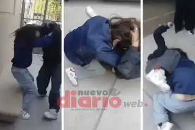 Nuevo escándalo escolar en La Banda: dos alumnas se fueron a las manos y todo quedó filmado