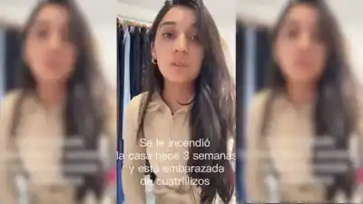 Perdió todo en un incendio, espera cuatrillizos y ahora una comerciante de Roca organiza una colecta para ayudarla
