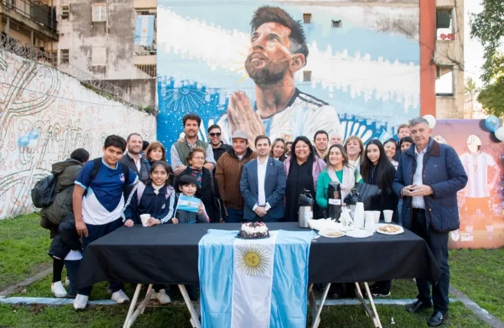 Mural de Messi en Tucumán