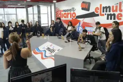 El detrás de escena que pocos conocen: los alumnos del Belén exploraron el corazón del Multimedio