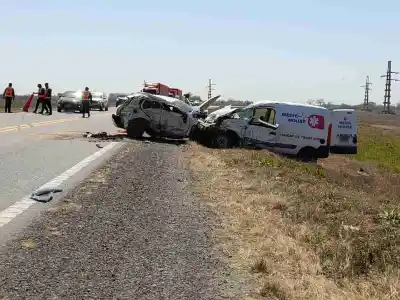 Choque frontal en Acheral deja seis heridos en la Ruta 38