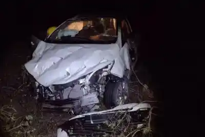 Despiste en la Ruta 19 cerca de Santa Lucía: el conductor salió ileso tras el impacto