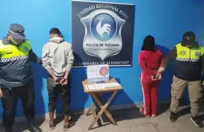 Una mujer fue detenida en Alderetes por vender droga y enfrentar a la policía con cuchillos
