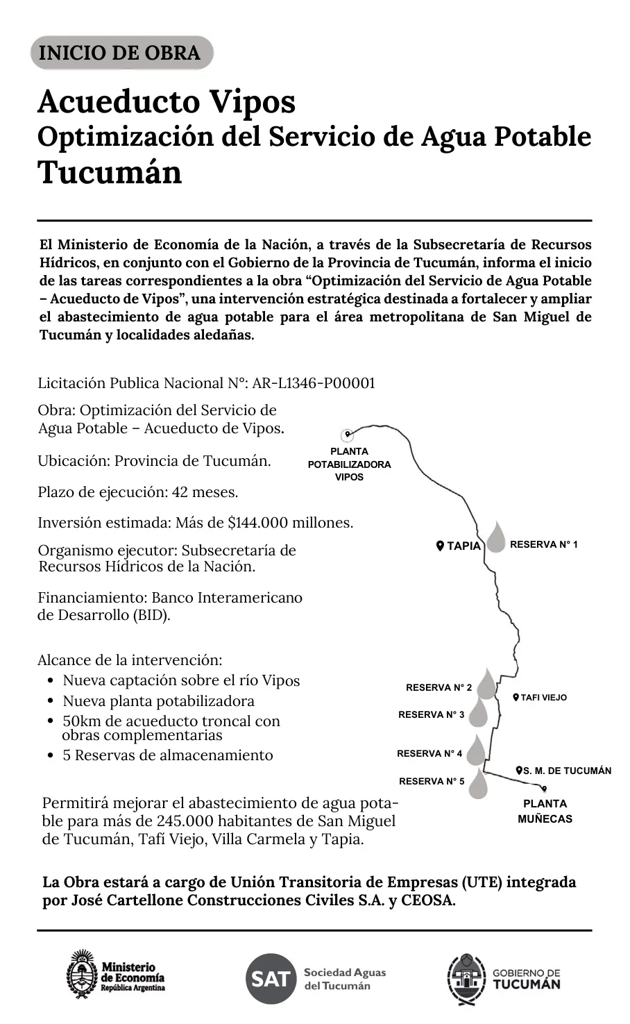 Obra Acueducto Vipos