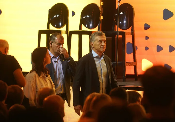 Mauricio Macri en el relanzamiento del PRO en Parque Norte. Foto: Guillermo Rodríguez Adami.